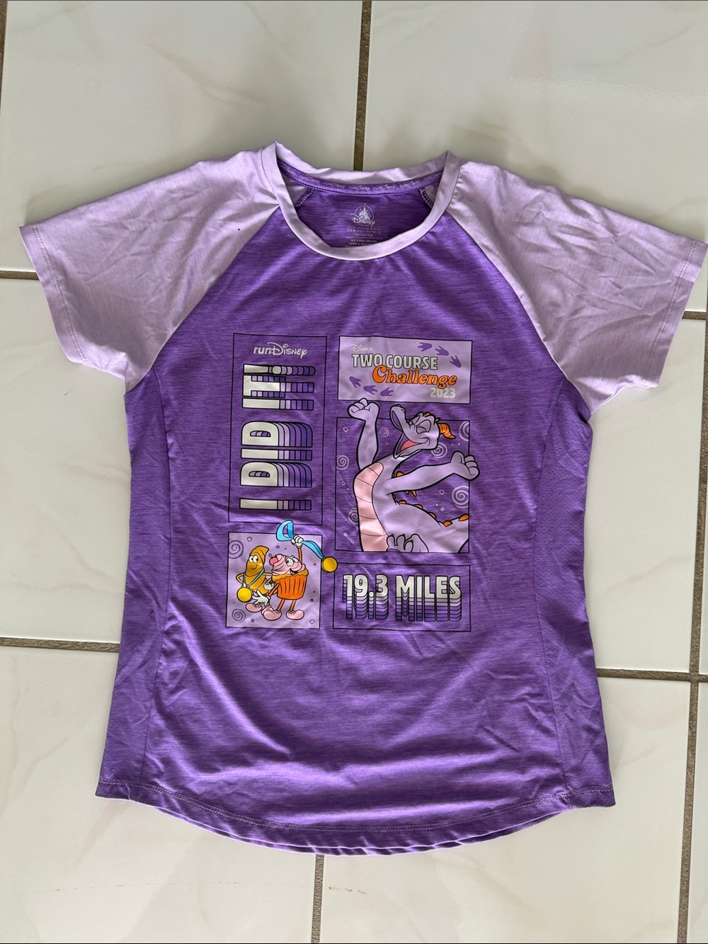 Run Disney Medium Wine and Dine 2023 WomensTwo-Course Challenge Tee